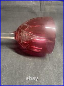 Verre à vin Roemer en cristal de Baccarat modèle Epron rouge