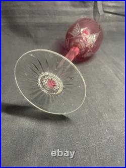 Verre à vin Roemer en cristal de Baccarat modèle Epron rouge