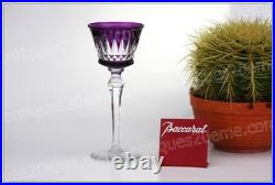 Verre à vin du Rhin cristal de Baccarat modèle Buckingham violet Roemer glass Verre à vin du Rhin cristal de Baccarat modèle Buckingham violet Roemer glass