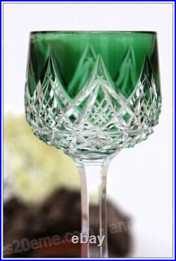 Verre à vin du Rhin cristal de Baccarat modèle Colbert Roemer glass Verre à vin du Rhin cristal de Baccarat modèle Colbert Roemer glass