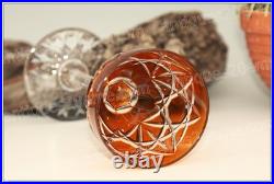 Verre à vin du Rhin cristal de Baccarat modèle S1134 orange Roemer glass