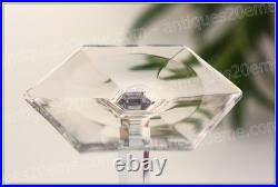 Verre à vin du Rhin en cristal de Baccarat modèle Harcourt violet Roemer glass