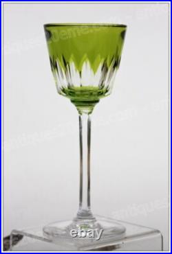 Verre à vin du Rhin en cristal de Baccarat modèle Lavandou mousse Roemer glass Verre à vin du Rhin en cristal de Baccarat modèle Lavandou mousse Roemer glass