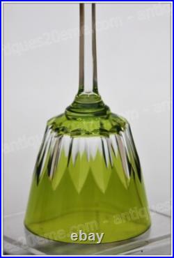 Verre à vin du Rhin en cristal de Baccarat modèle Lavandou mousse Roemer glass Verre à vin du Rhin en cristal de Baccarat modèle Lavandou mousse Roemer glass