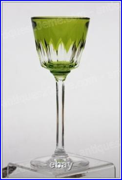 Verre à vin du Rhin en cristal de Baccarat modèle Lavandou mousse Roemer glass