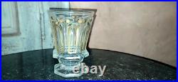 Verre gobelet ancien en Cristal Baccarat Charles X rare dorure H 12 cm XIX ème