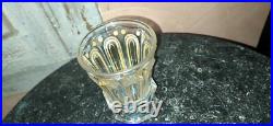 Verre gobelet ancien en Cristal Baccarat Charles X rare dorure H 12 cm XIX ème