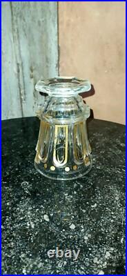 Verre gobelet ancien en Cristal Baccarat Charles X rare dorure H 12 cm XIX ème