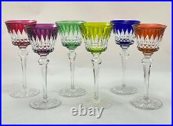 Verres Baccarat cristal couleur Buckingham Crystal color wine glasses