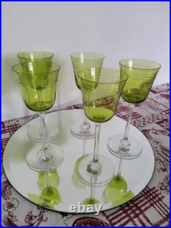 Verres De Couleurs En Cristal De Baccarat