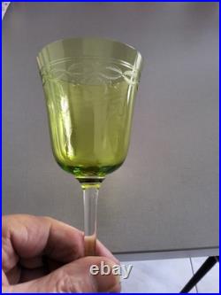 Verres De Couleurs En Cristal De Baccarat