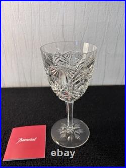 Verres à eau taillé et palmette en cristal de Baccarat
