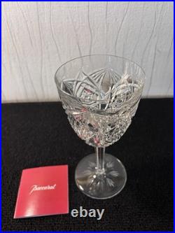 Verres à eau taillé et palmette en cristal de Baccarat