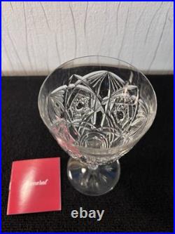 Verres à eau taillé et palmette en cristal de Baccarat