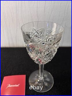 Verres à eau taillé et palmette en cristal de Baccarat