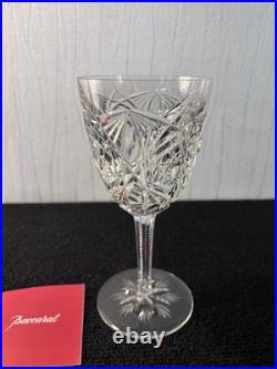 Verres à eau taillé et palmette en cristal de Baccarat