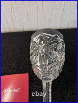 Verres à eau taillé et palmette en cristal de Baccarat