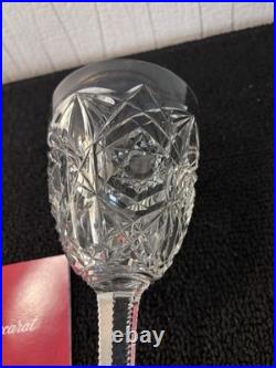 Verres à eau taillé et palmette en cristal de Baccarat