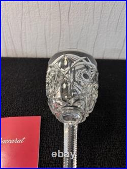 Verres à eau taillé et palmette en cristal de Baccarat