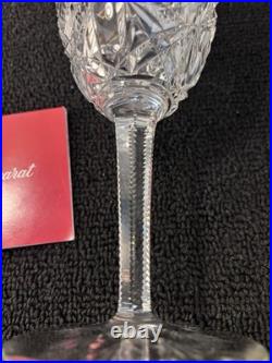 Verres à eau taillé et palmette en cristal de Baccarat