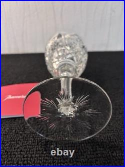 Verres à eau taillé et palmette en cristal de Baccarat