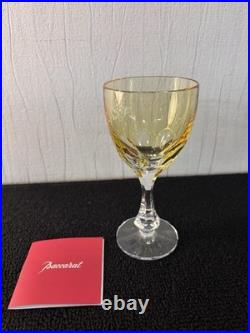 Verres à vin modèle Monaco'bicolore' en cristal de Baccarat