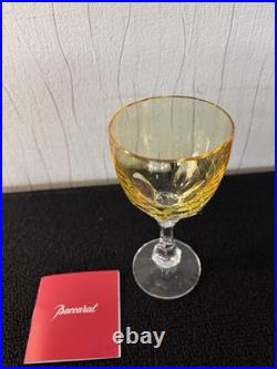 Verres à vin modèle Monaco'bicolore' en cristal de Baccarat