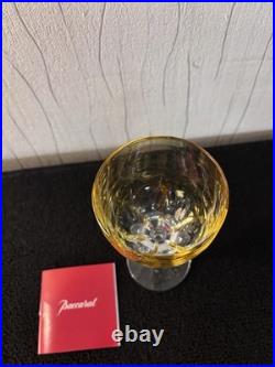 Verres à vin modèle Monaco'bicolore' en cristal de Baccarat