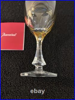 Verres à vin modèle Monaco'bicolore' en cristal de Baccarat