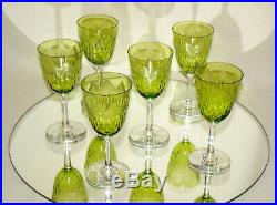 Verres cristal Baccarat Ronsard début XXè Crystal wine glasses