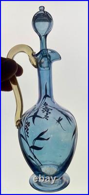 XIX ème Ancien Aiguière Pichet à liqueur cristal Baccarat Legras St Louis