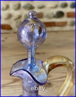 XIX ème Ancien Aiguière Pichet à liqueur cristal Baccarat Legras St Louis